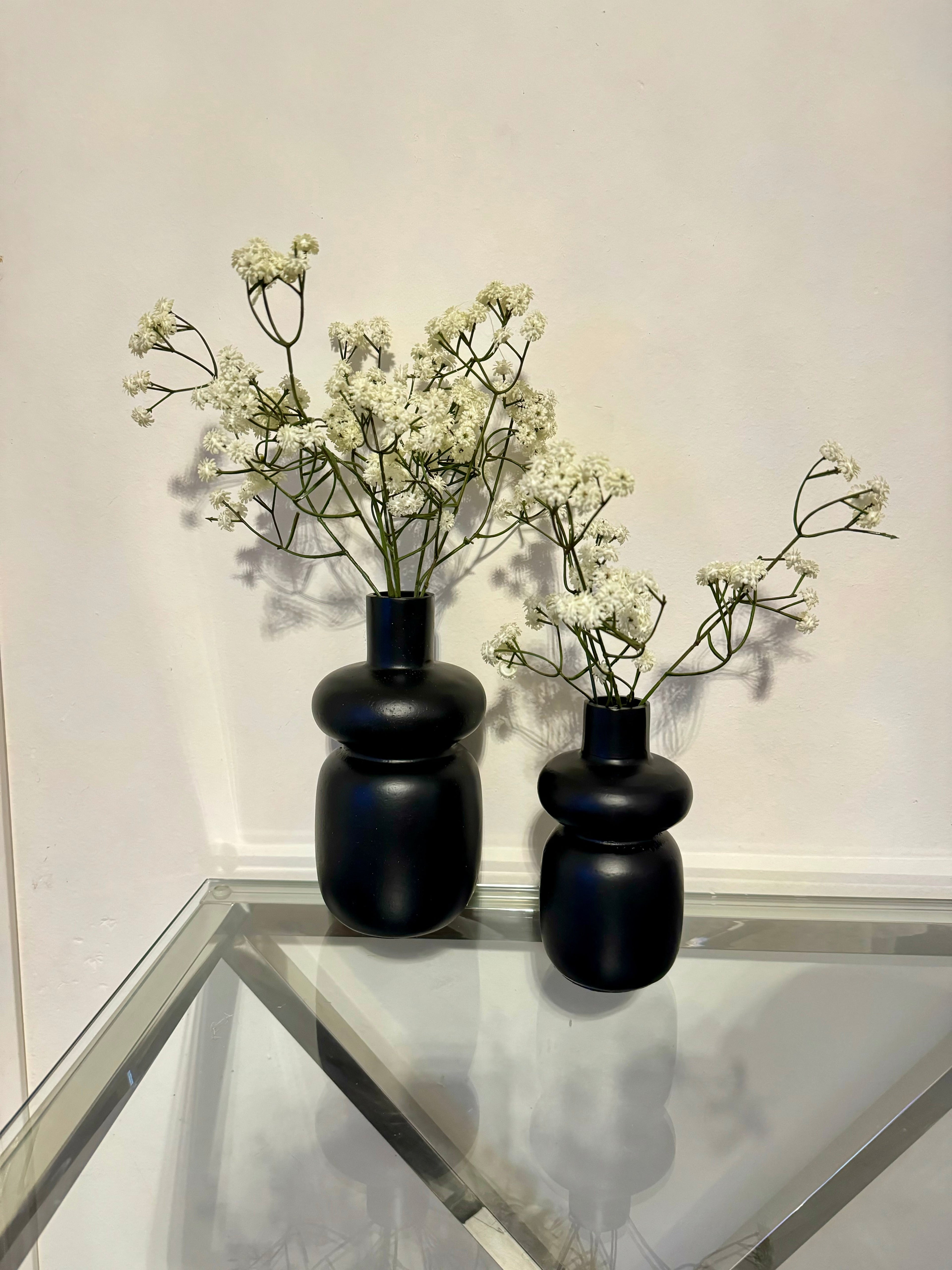 Vaas raw bubbel | Zwart L