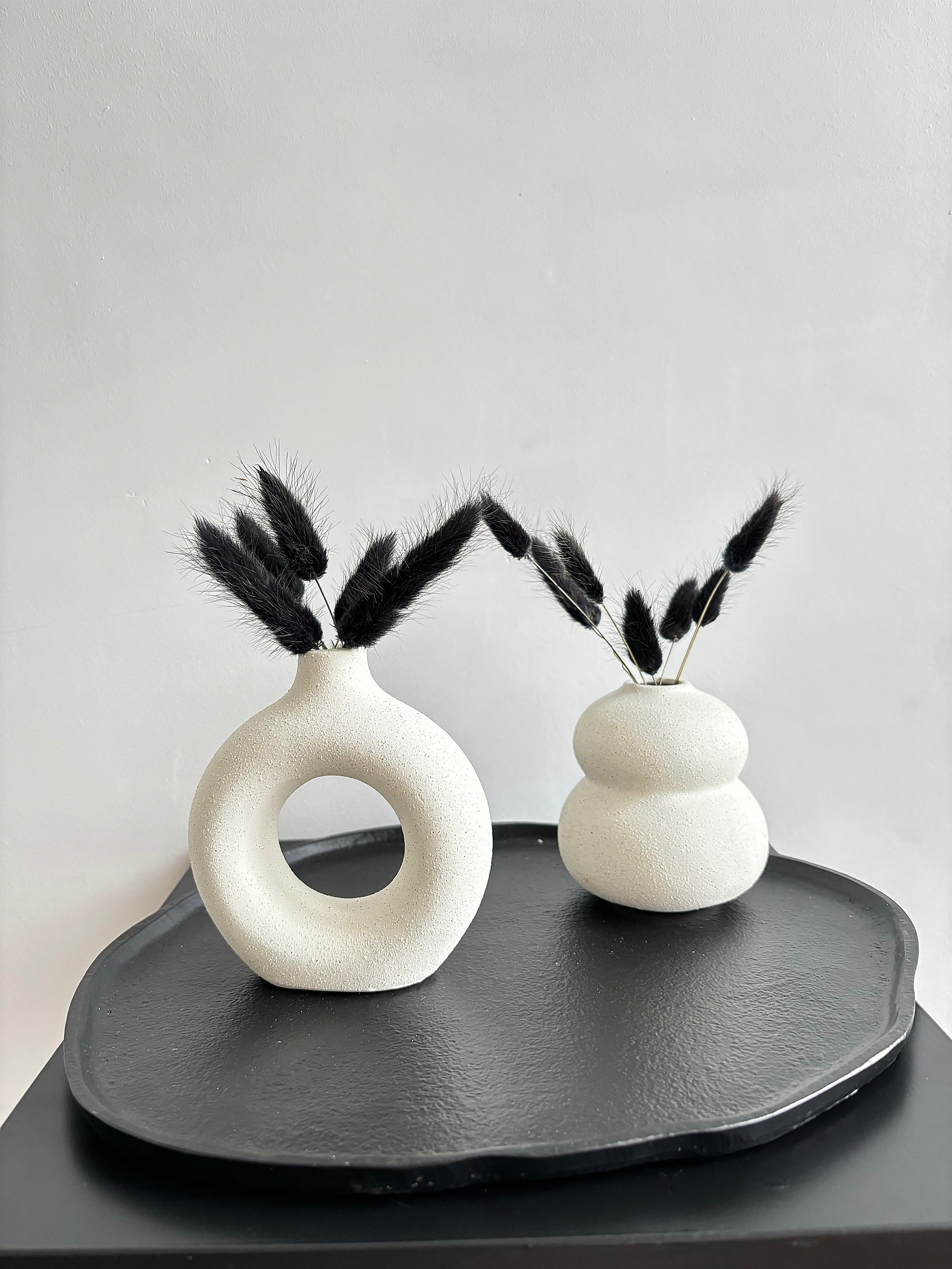 Mini donut vaas | wit