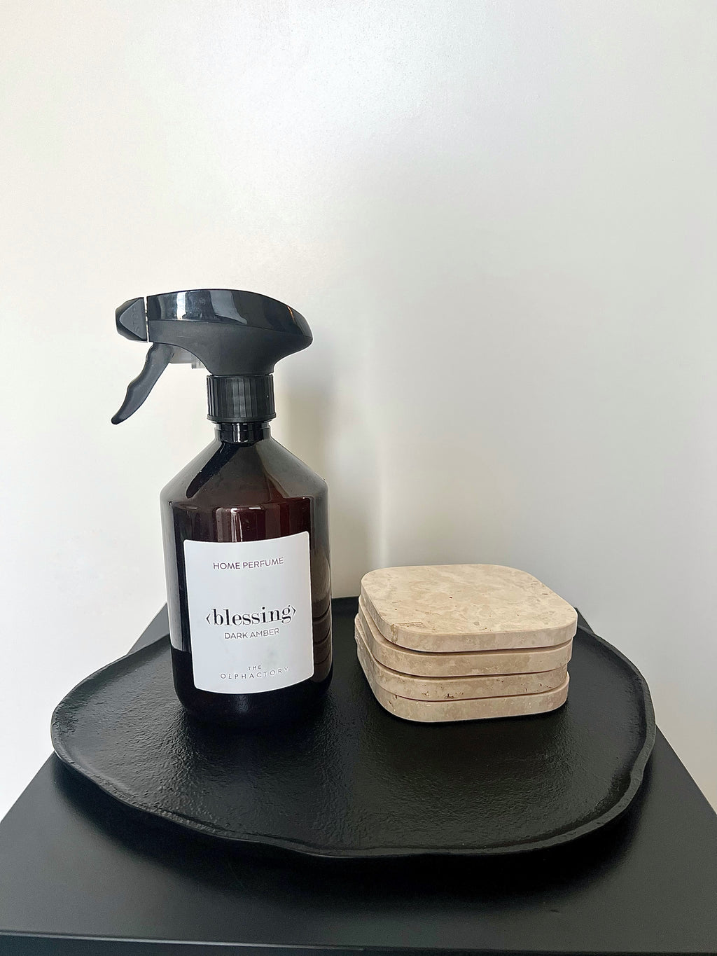 Organische tray | Zwart