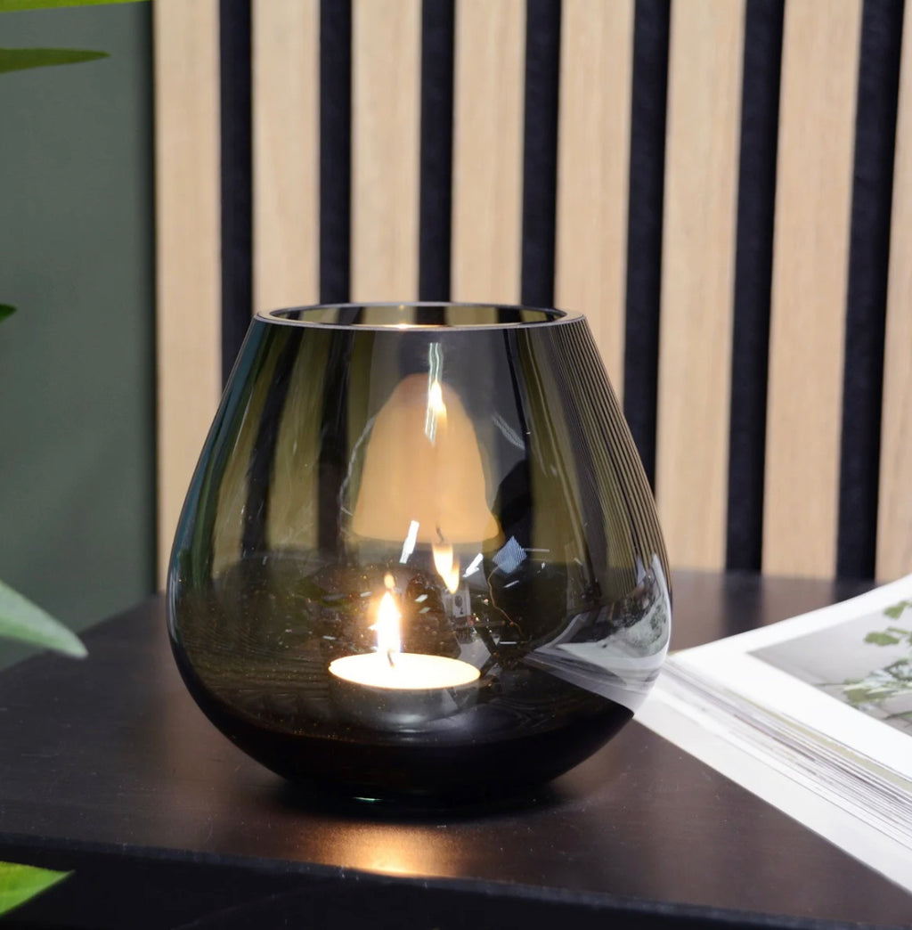 Windlicht Pear Black S