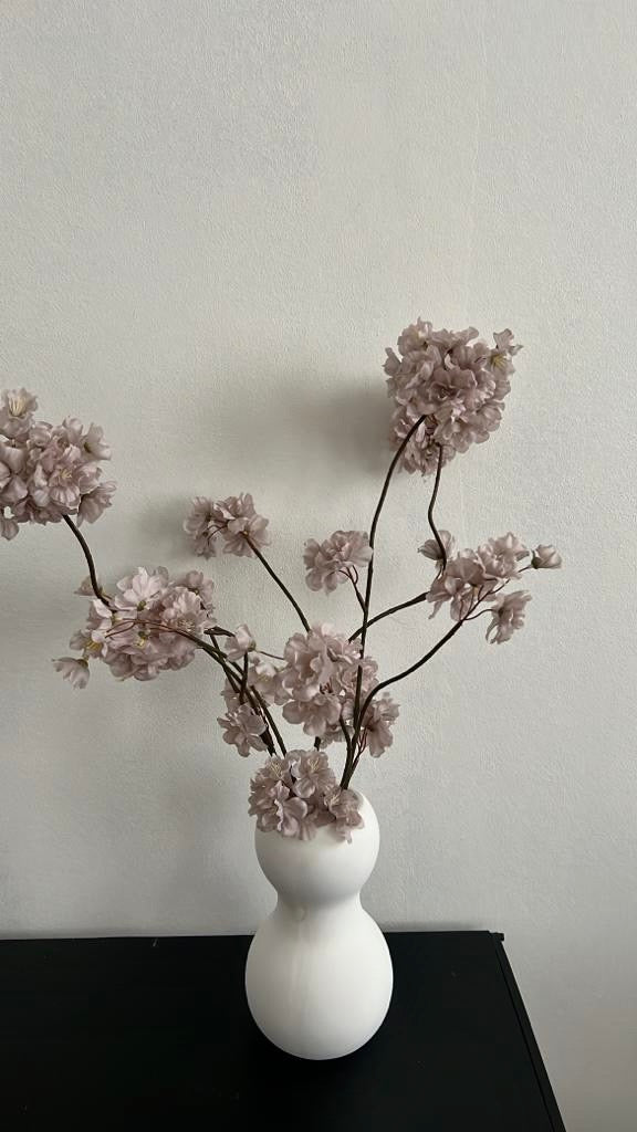 Vaas zandloper | wit