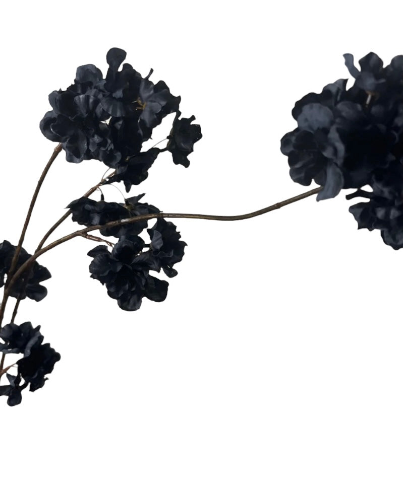 Kunsttak Japanse bloesem | Zwart