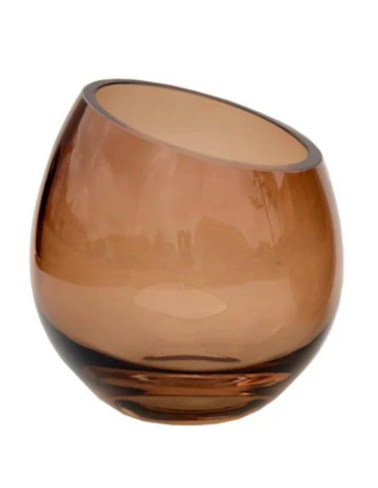 Moho waxinelichthouder | taupe L