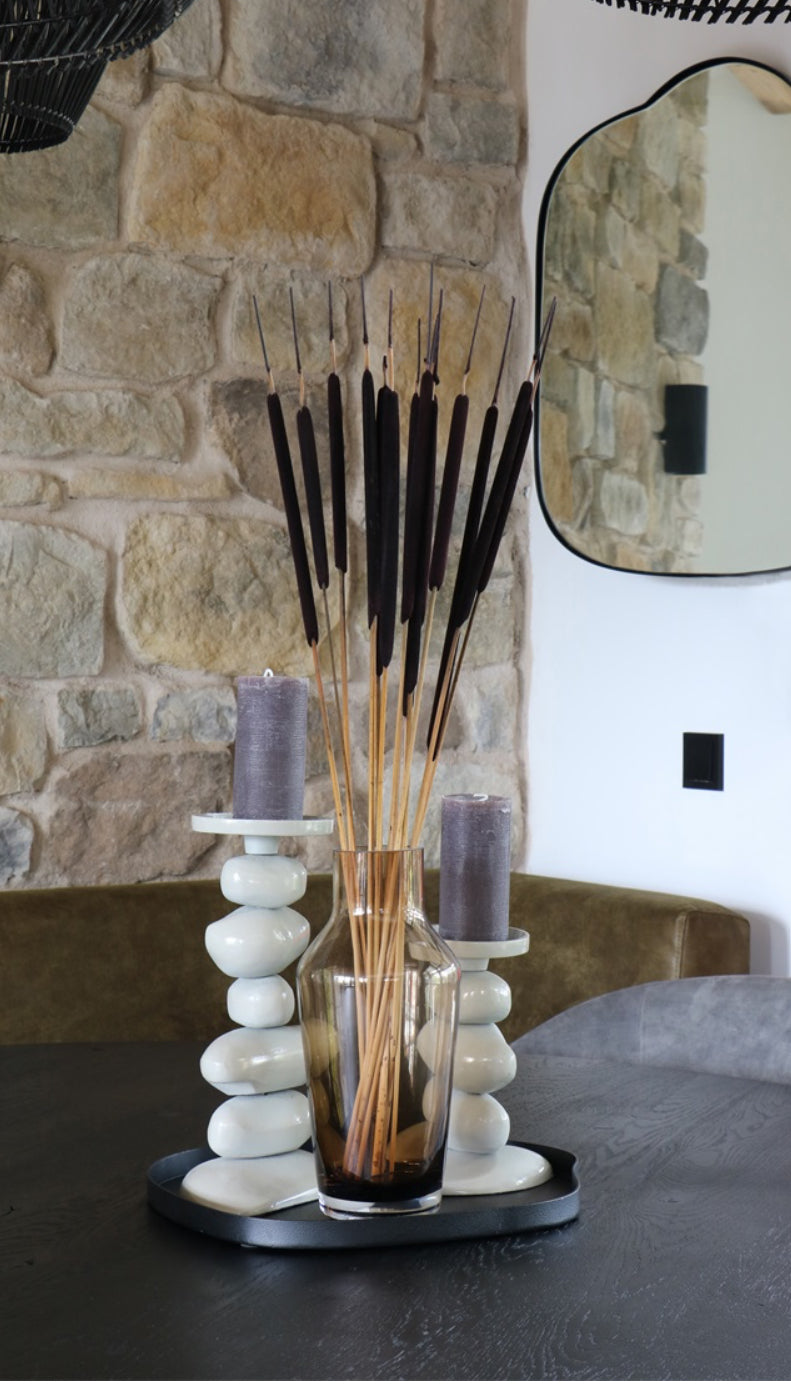 Organisch dienblad Bariri | Zwart