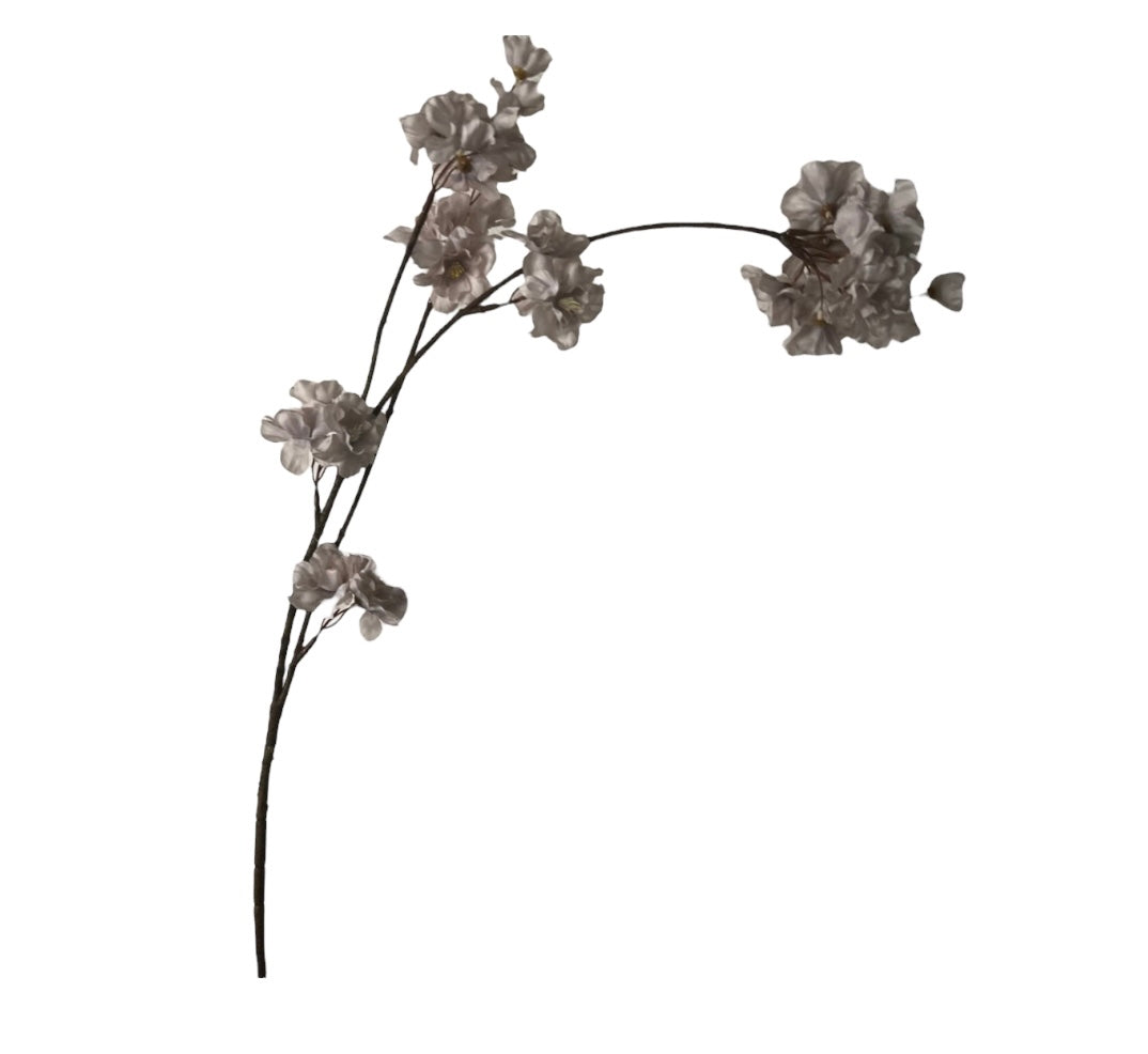 Kunsttak Japanse bloesem | Grijs