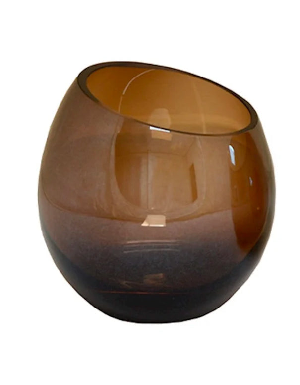 Moho waxinelichthouder | smoke taupe S