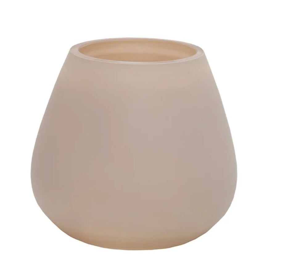 Windlicht Pear | Ivory matte S