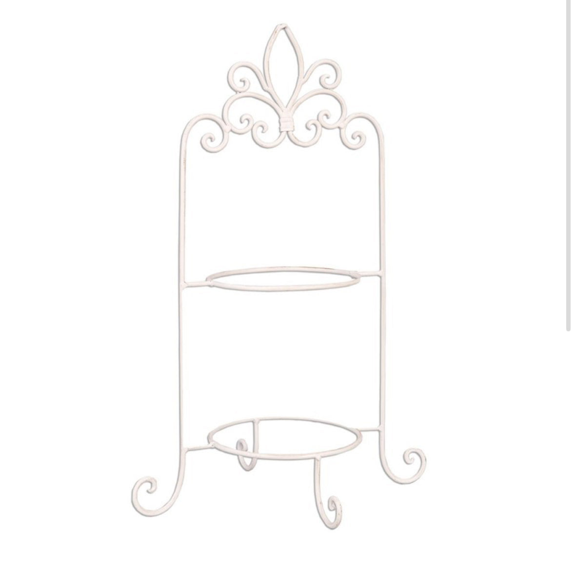 Brokaat etagère | Wit