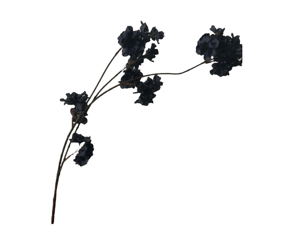 Kunsttak Japanse bloesem | Zwart