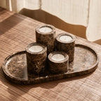 Marmer waxinelichthouder | M Bruin