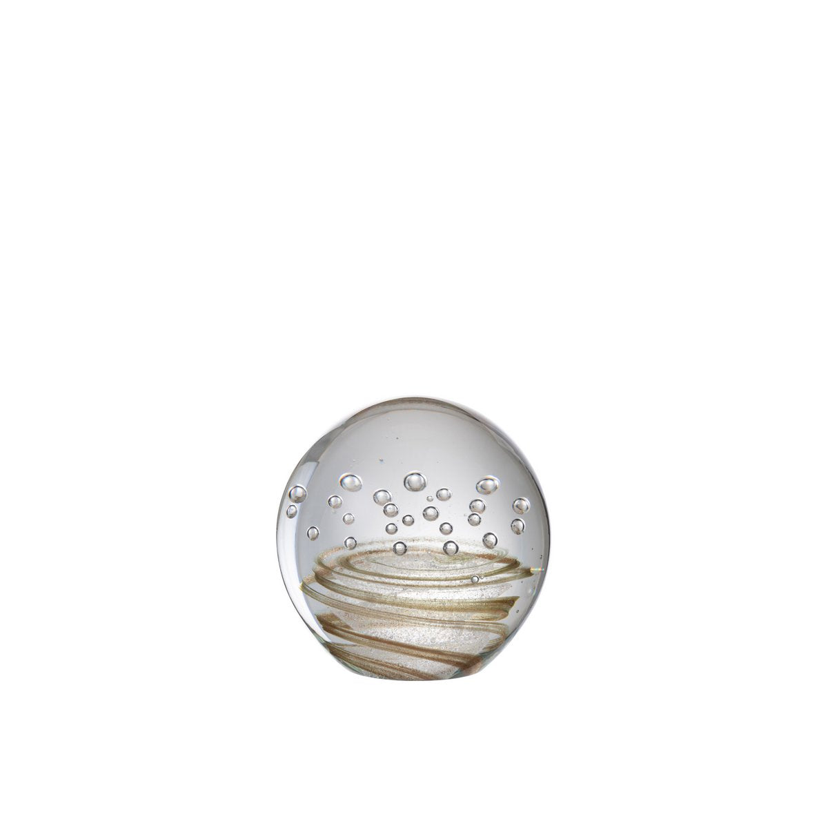Glazen bol | goud Swirl