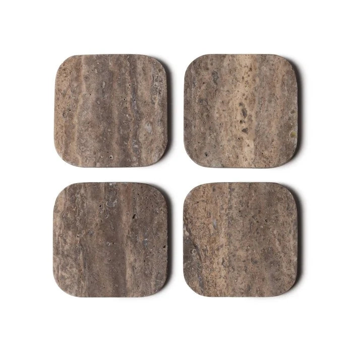 Onderzetters | Travertine bruin