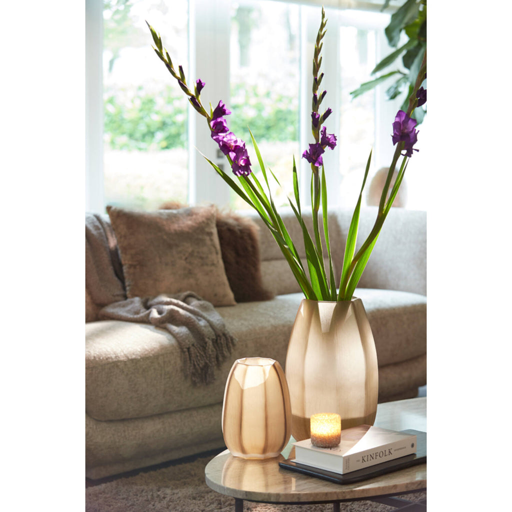 Light & Living vaas Bradley | Glas taupe