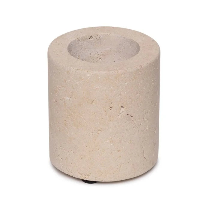 Travertine waxinelichthouder | M