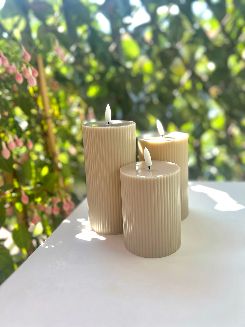 Set LED kaarsen | Beige