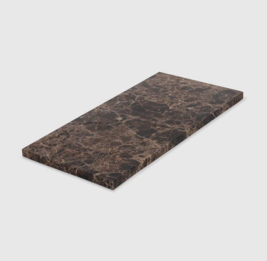 Marmer dienblad | Bruin