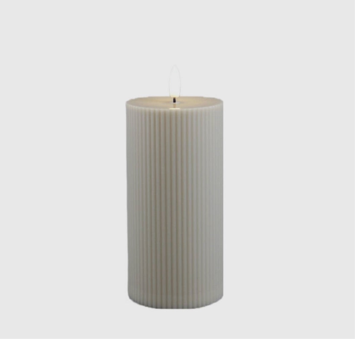 LED kaars beige L