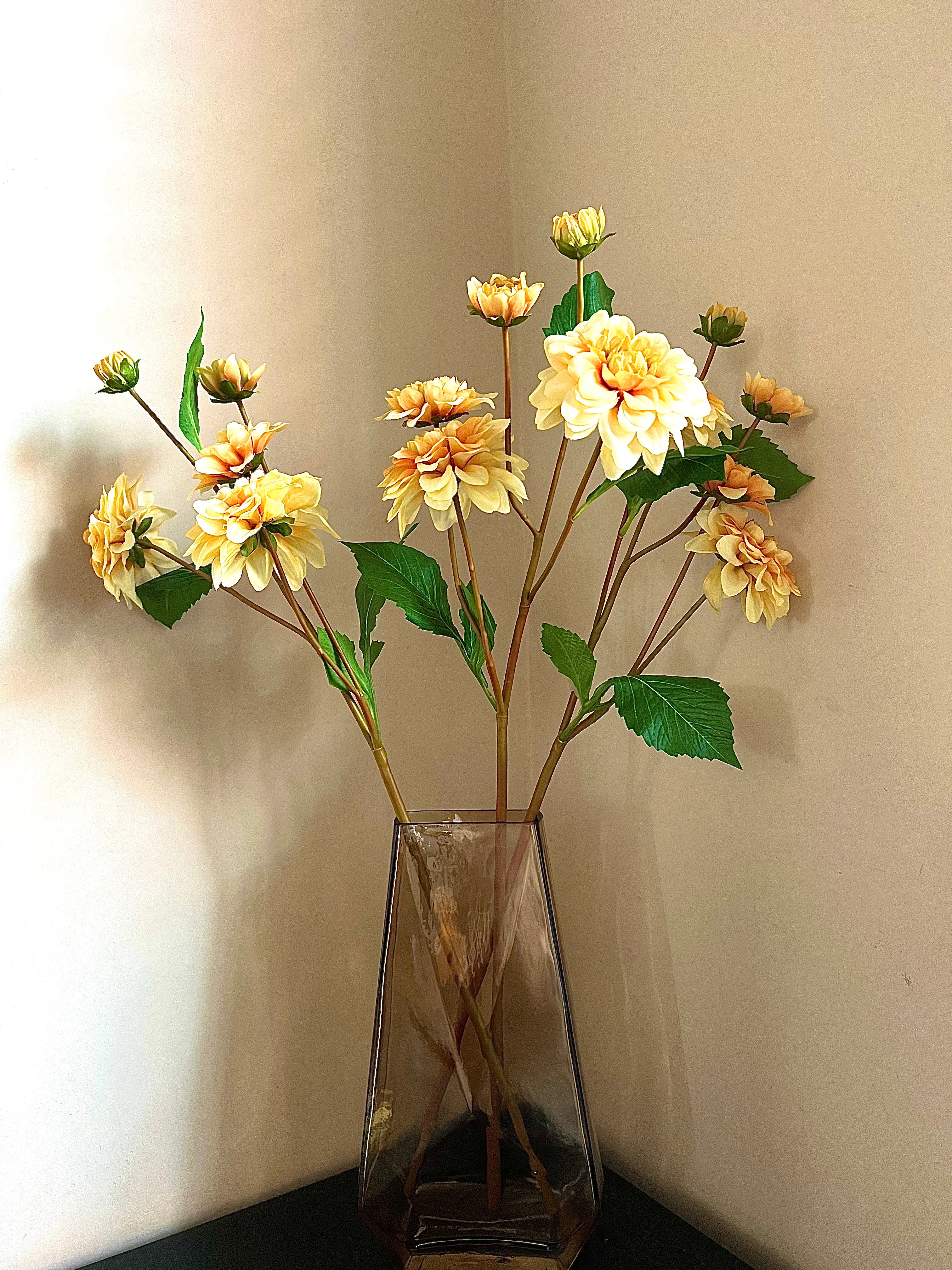 Kunstbloemen Dahlia peach