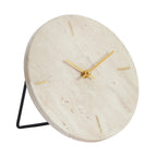 Tafelklok Jenay | travertin
