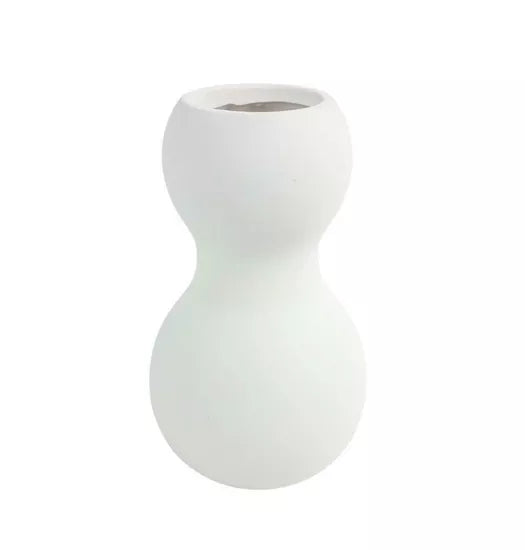 Vaas zandloper | wit