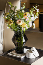 Moderne vaas smoked glas