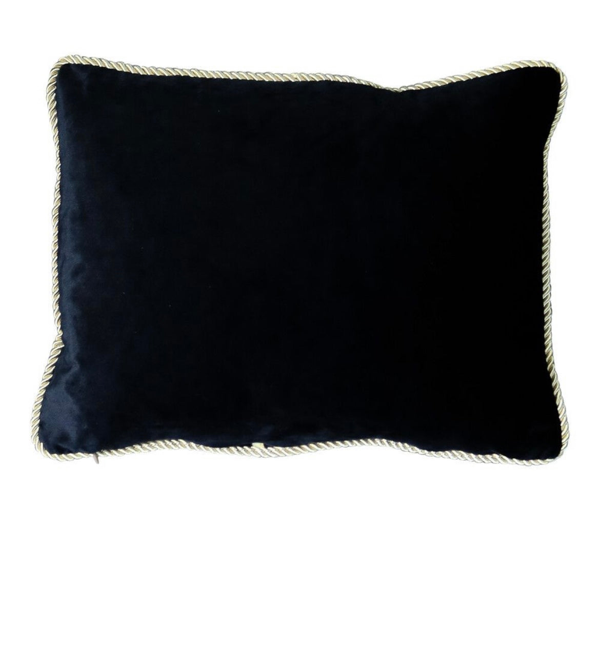 Kussen fluweel zwart & goud