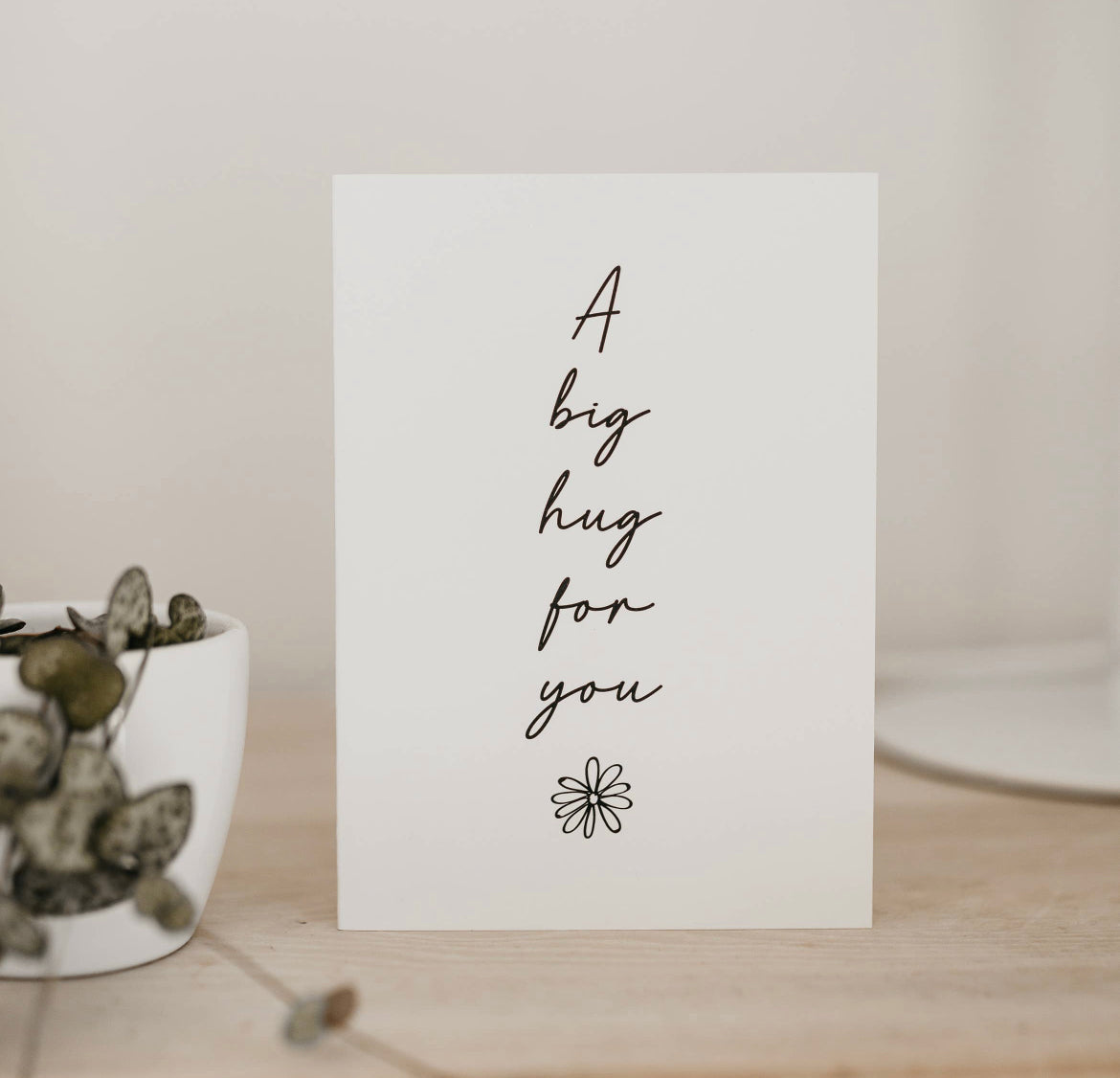 Wenskaart A big hug for you