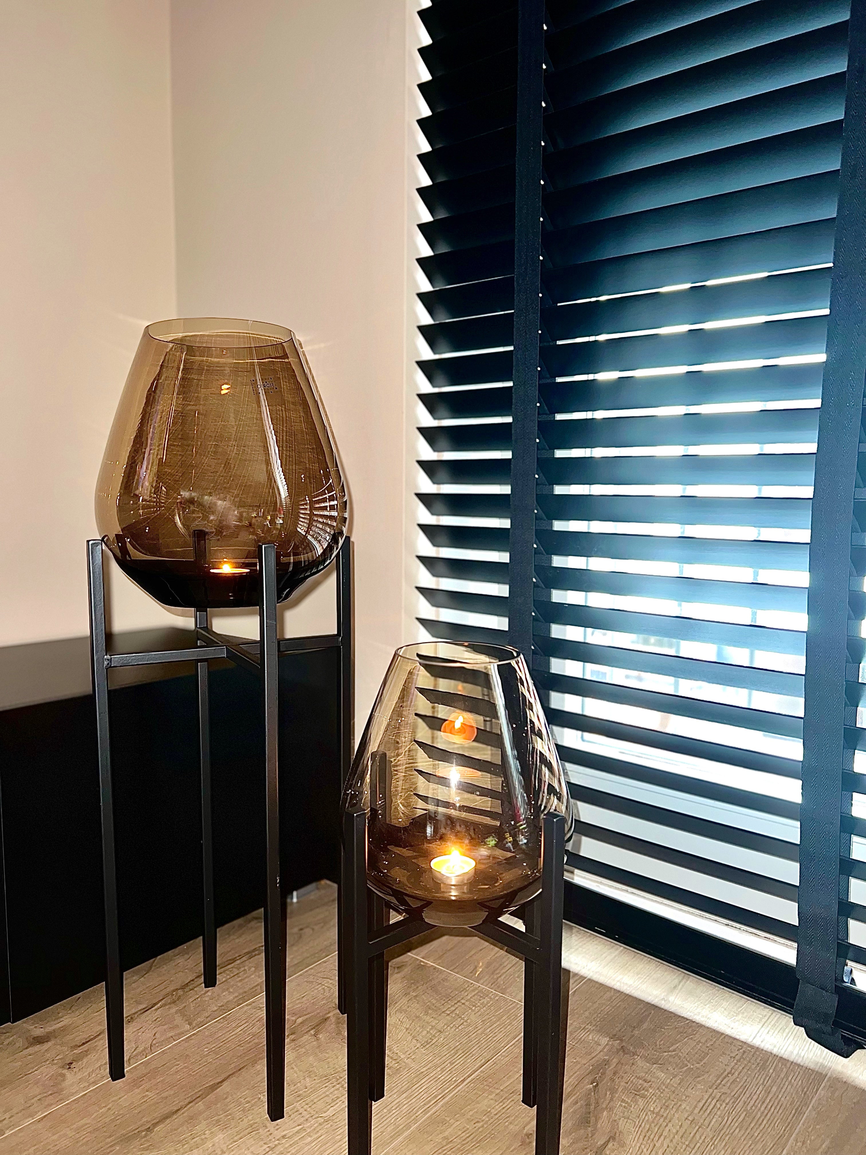 Pear windlicht op standaard set M