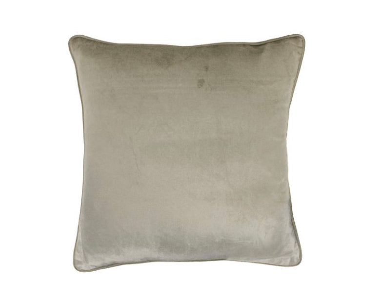 Kussen fluweel beige